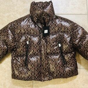 Brand new with tags Mackage Mylah Puffer brown logo Jacket